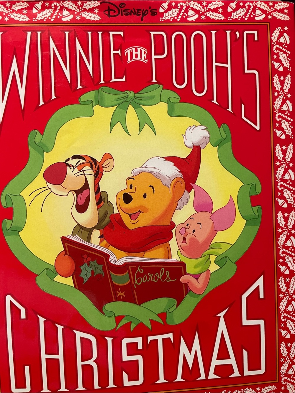 Disney Winnie the Pooh Christmas Wall Art - Red, Green, Yellow